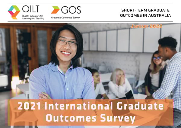 2021 International Graduate Outcomes Survey - QILT - Page 1