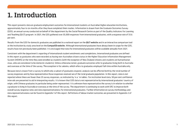 2021 International Graduate Outcomes Survey - QILT - Page 6